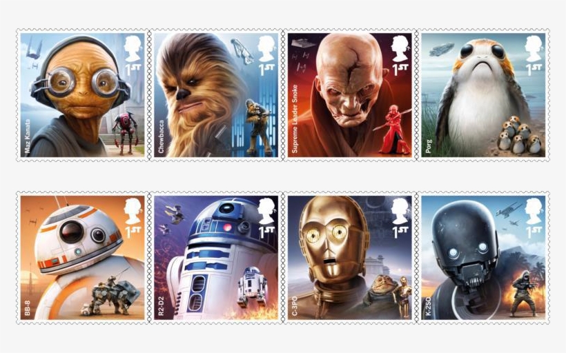 Pre-order The New Star Wars™ 2017 Stamps And Discover - Royal Mail Star Wars Stamps, transparent png