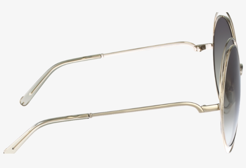 Chloé Ce114s Women& - Chloe Ce114s 733 Gold Round Sunglasses, transparent png