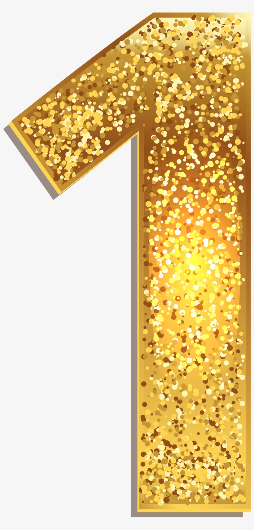 Pin By M Aqib Javaid On Numbers - Gold Number 1 Png, transparent png