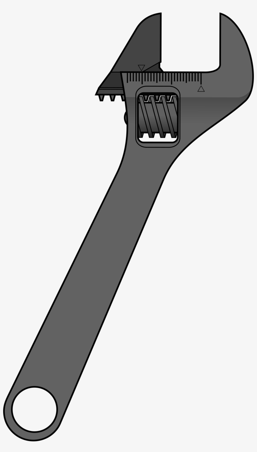 Box Wrench Clipart Clipart Adjustable Wrench Zmndke - Wrench Svg, transparent png