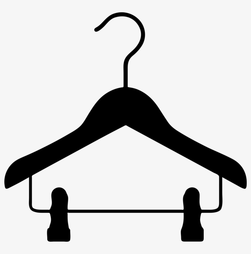 Clothes Hanger Clothing Clothes Horse Coat & Hat Racks - Clothes Hanger Clipart, transparent png