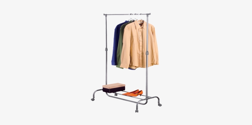 Leostar Cd-1220 Rolling Telescopic Garment Rack - Clothes Hanger, transparent png