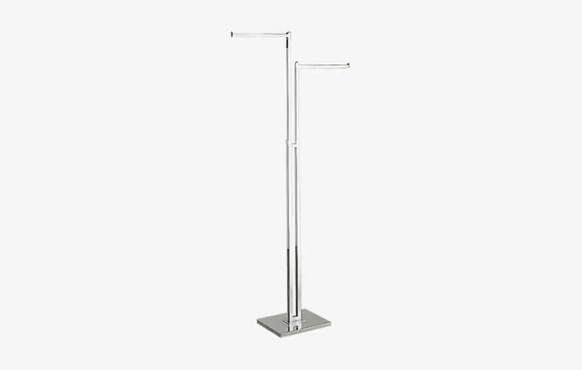 2 Way Clothing Rack Square Tubing Straight Arms Adjust - Banner, transparent png