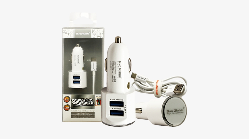 Sgt07 Sun Global In Car Dual Usb - Usb, transparent png