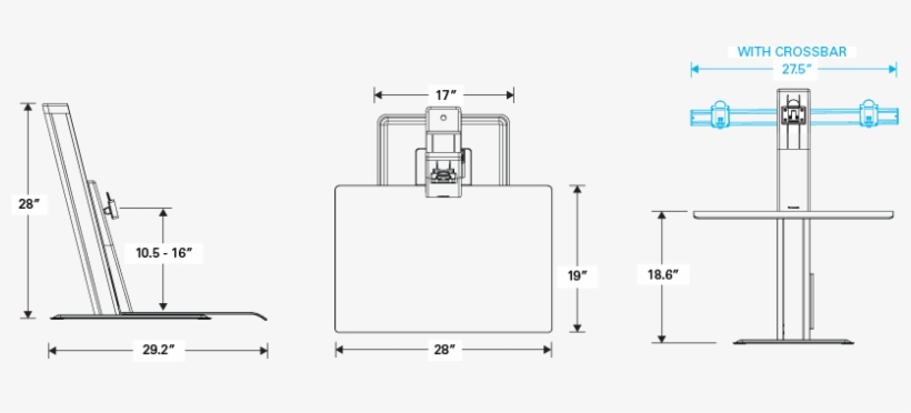 1 - Humanscale Quickstand Lite Qsl, transparent png
