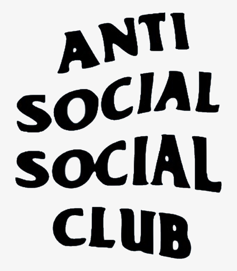 Anti Social Antisocialsocialclub Club Sticker Remixit - Anti Social Social Club Logo, transparent png