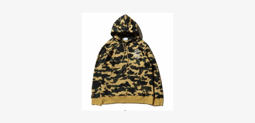 Anti Social Social Club Assc Logo Camo Hoodie - D Angelo Russell Bape Sweatshirt, transparent png
