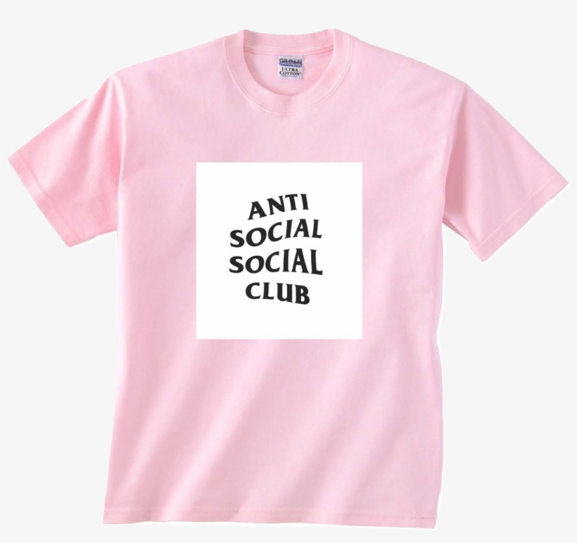Anti Social Social Club Club - Anti Social Social Club Pink Tee, transparent png