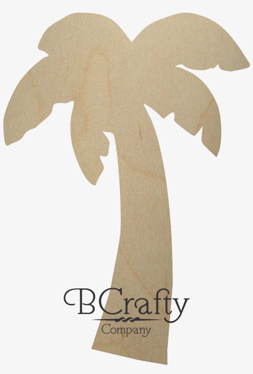 Wooden Palm Tree Cutout - Palm Trees, transparent png