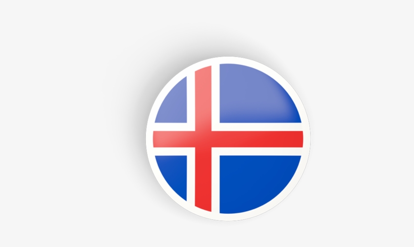 Illustration Of Flag Of Iceland - Iceland Flag Icon, transparent png