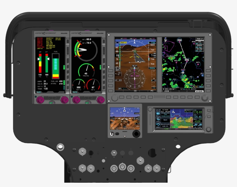 Md Helicopters' First All-glass Cockpit Completes Tia - Display Device, transparent png