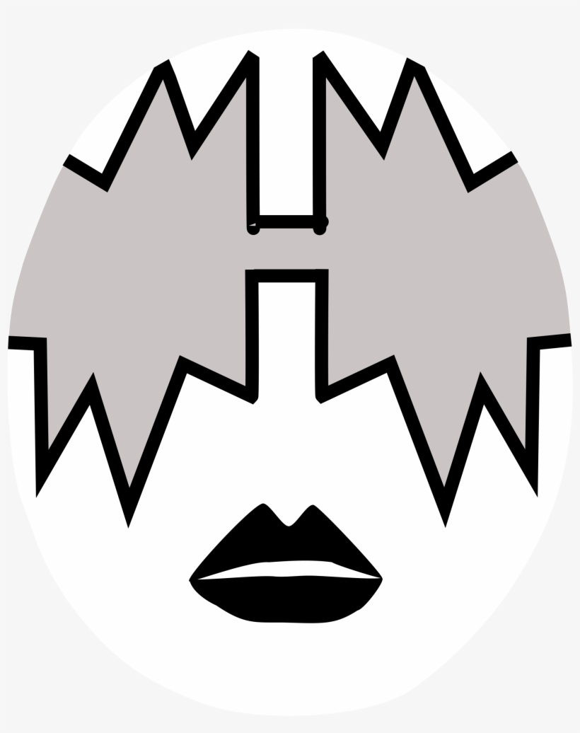 Open - Kiss Band Face Paint, transparent png