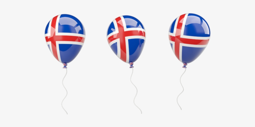 Illustration Of Flag Of Iceland - Croatia Balloon, transparent png