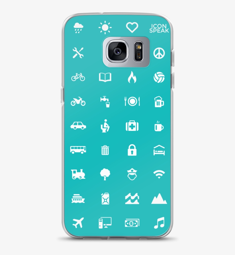 Iconspeak World Edition Samsung Galaxy Case Cyan - Smartphone, transparent png