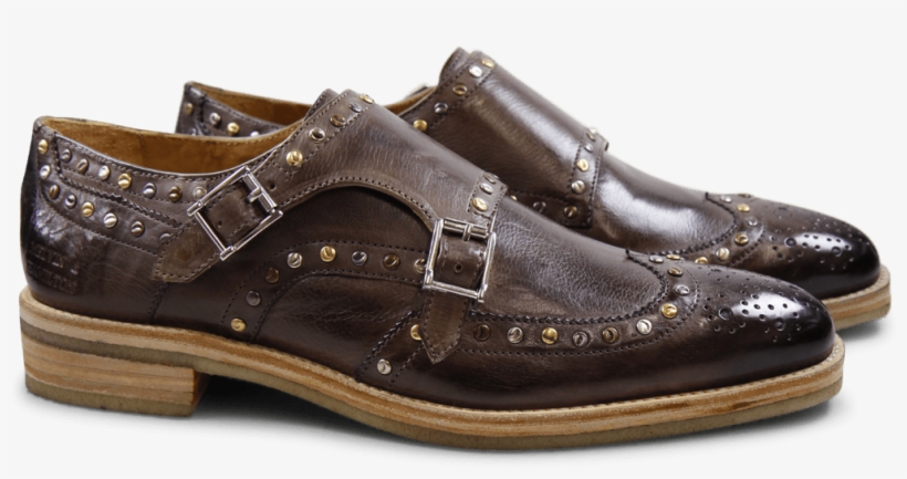 Monks Tom 5 Milano Stone Rivets Mixed Crepe - Slip-on Shoe, transparent png