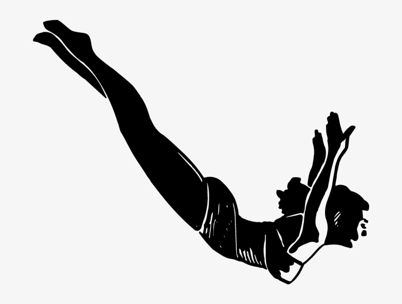 Bigstock Swan Dive Retro Clip Art 17344163 [converted] - Swan Dive Png, transparent png