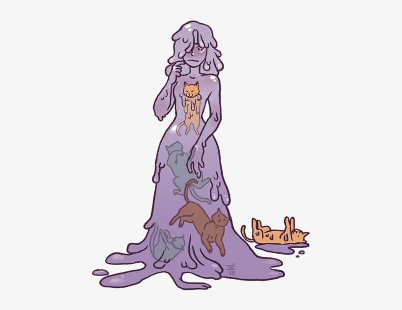 How About A Slime Cat Girl - Cartoon, transparent png