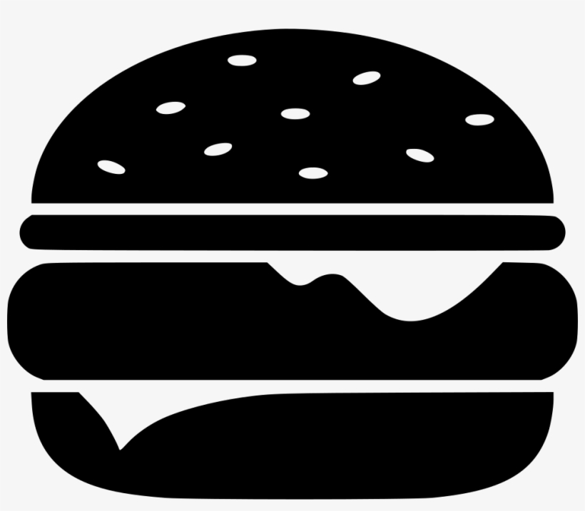 Hamburger Comments - Burger Silhouette, transparent png