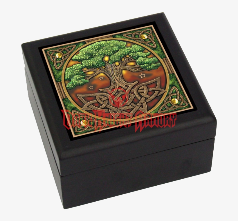 Celtic Tree Of Life Tile Box - Lisa Parker Tree Of Life Greeting Card, transparent png