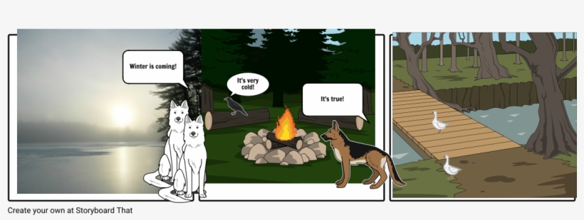 Winter In The Wood - Cartoon, transparent png