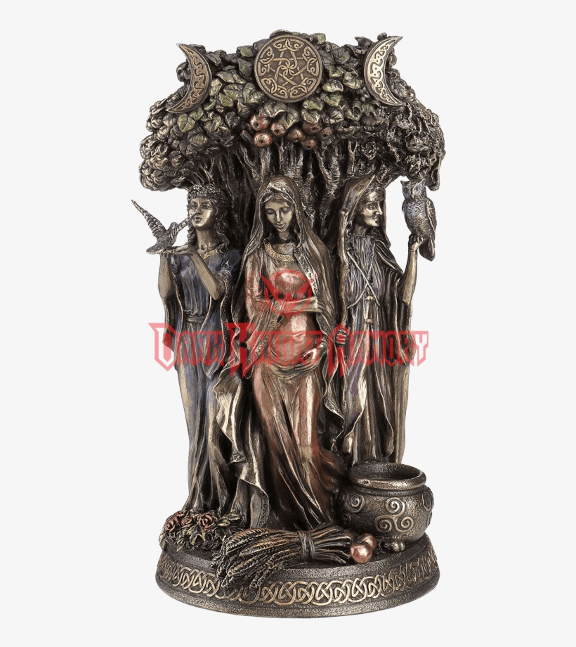 Triple Goddess Statue, transparent png