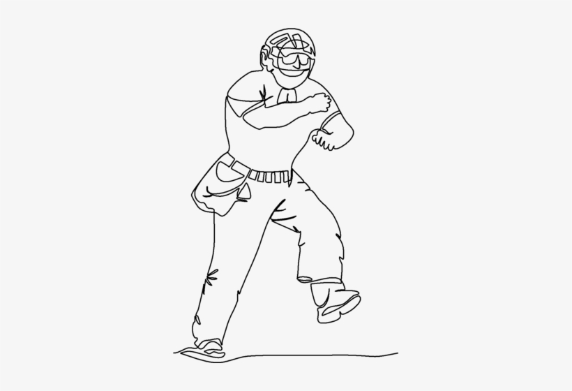 Baseball Umpire Quilting Pattern By Laura Lee Fritz - Umpire Drawing, transparent png