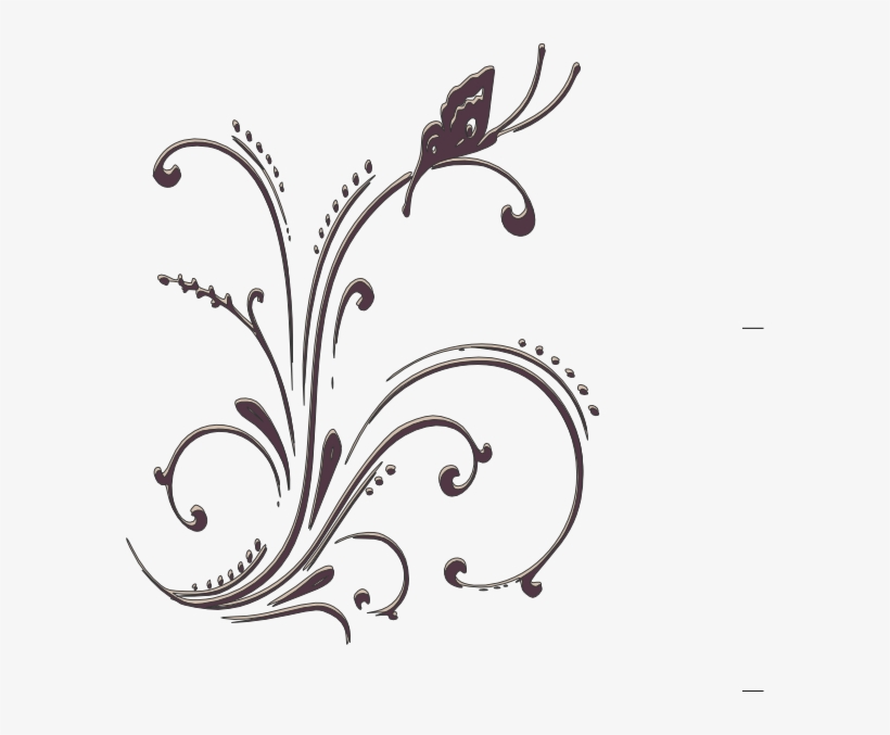 How To Set Use Scroll Butterfly Clipart - Coral Vector Png Design, transparent png