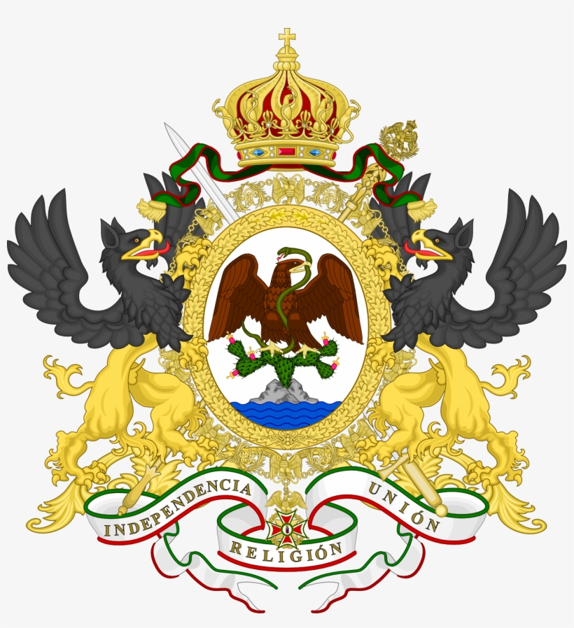 Galeria Asociación Monarquista Mexicana Png Bandera - Second Mexican Empire Flag, transparent png