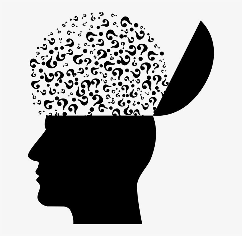Mental Health, Cranium, Head, Human, Male, Man, People - Mental Health Black And White, transparent png