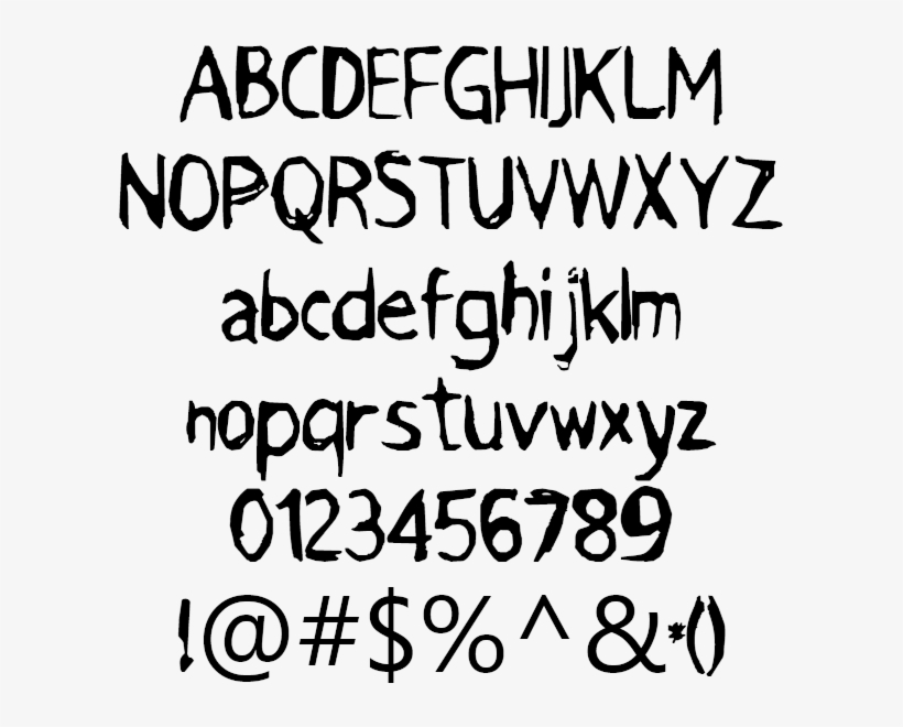 Grunge Grimace Example - Calligraphy, transparent png