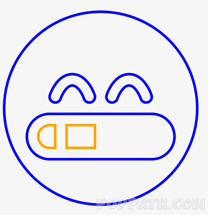 As For Most The Of The Emoji's Face, This Once Can - Tennis Ball Outline, transparent png