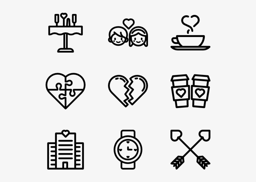 Saint Valentine Day Lineal - Clip Art Images Of Small American Footballs, transparent png