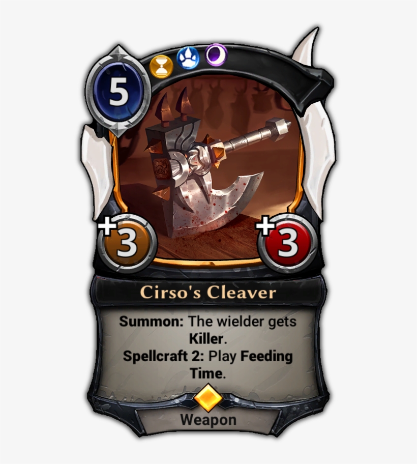 Cirso's Cleaver - Eternal Card Game Jekk, transparent png