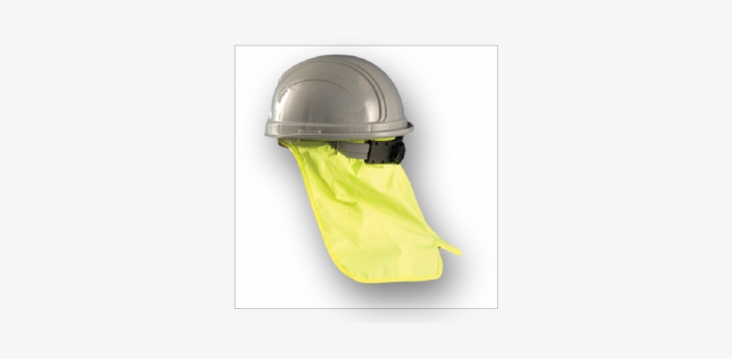 Hard Hat Sweat Band W/neck Shade Hi Viz Yellow 971-hvy - Hard Hat Sweatband W/neck Shade, Yellow, transparent png