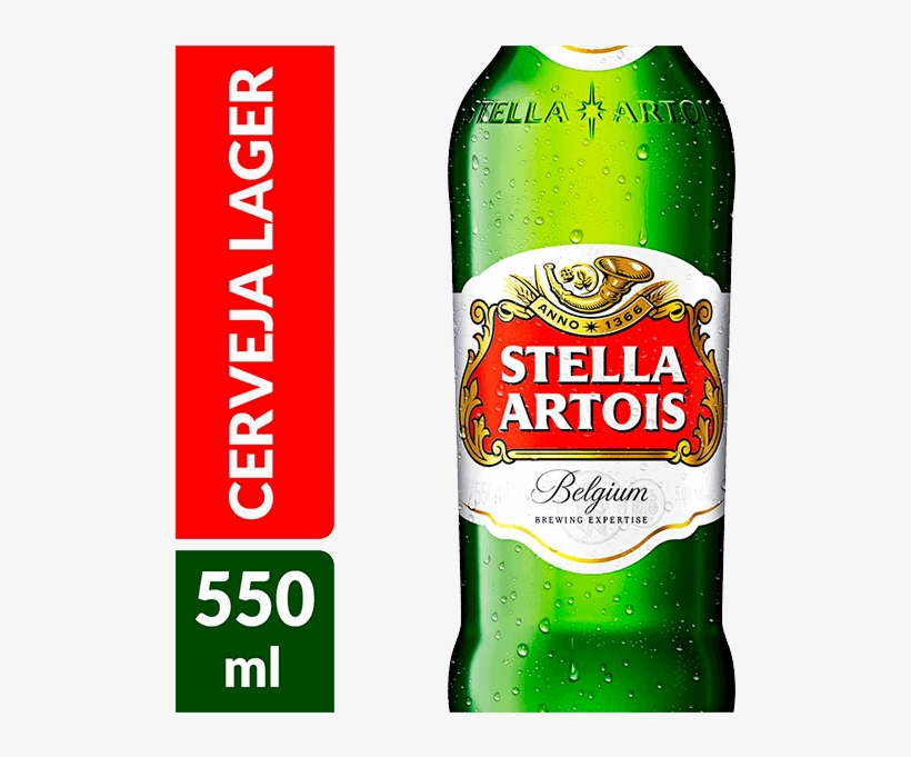 Cerveja Stella Artois 550ml - Original Cerveja, transparent png