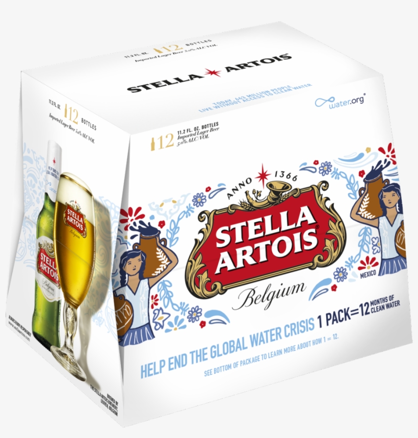 Stella Artois Limited Edition 12 Pack - Stella Artois Water Org 2018, transparent png