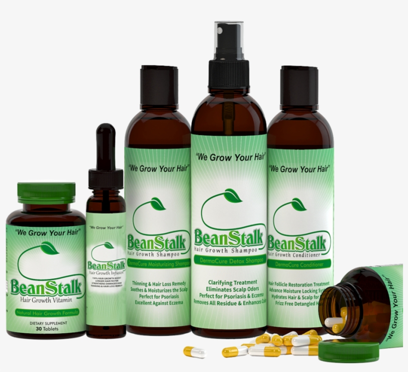 Beanstalk Oil Infusion, Hair Growth Vitamins & Shampoo - Beanstalk Hair Growth Products Review, transparent png