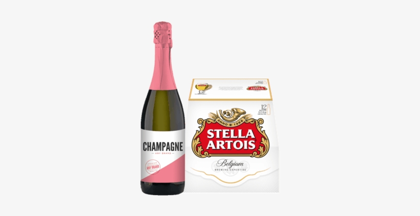 Stella Artois® And Any Brand Champagne - Stella Artois 12 Pack Cans, transparent png