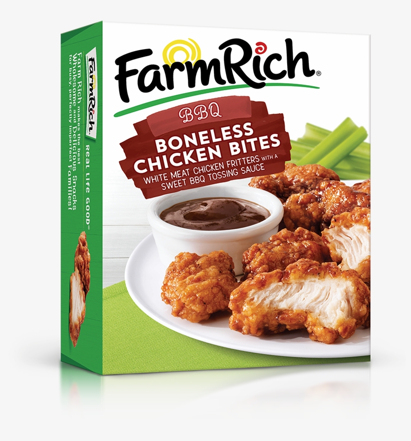Bbq Style Boneless Chicken Bites - Farm Rich Cinnamon French Toast Sticks - 12 Oz Box, transparent png
