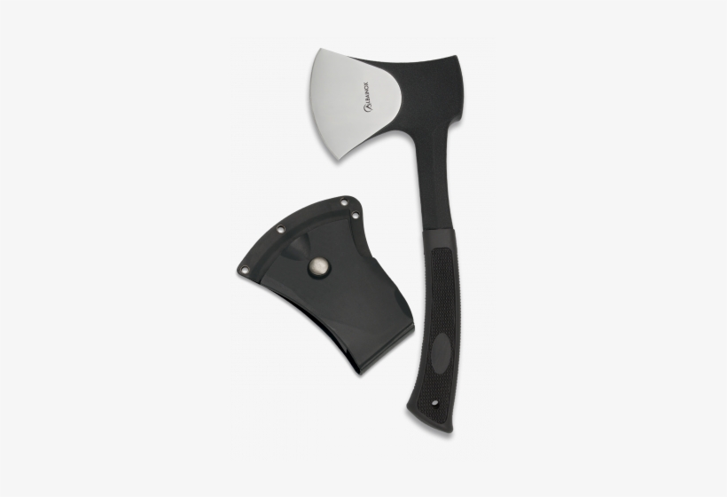 Hacha Enteriza Negra Con Martillo Funda Fibra - Axe, transparent png