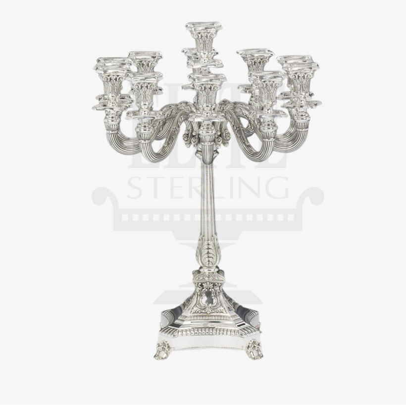 Close Quatro Silver Candelabra 11 Light - Silver Candelabra, transparent png