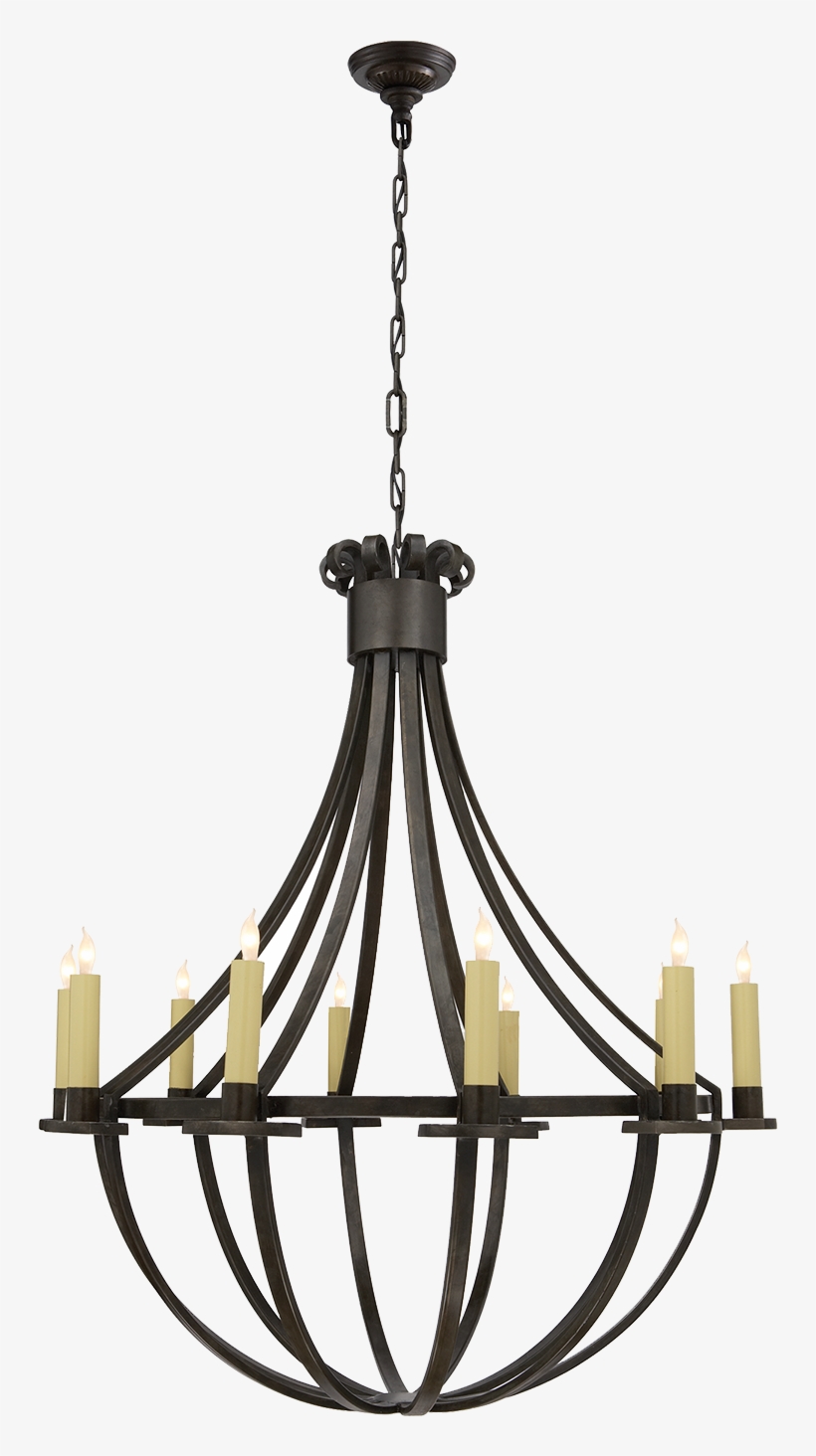 Seymor Large Chandelier - Visual Comfort Sk5012ai Suzanne Kasler Seymor 10 Light, transparent png