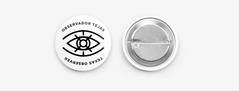 Monogram Eye Logo Button - Tiny Halloween Pinback Buttons (the Tiny Holiday Series, transparent png