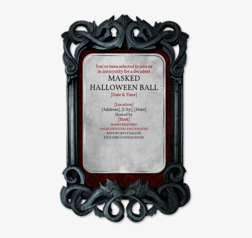 Heidi Klum Halloween Party Invite, transparent png