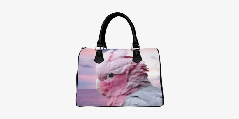 Galah Cockatoo Boston Handbag - Galah Cockatoo Rundes Kissen, transparent png