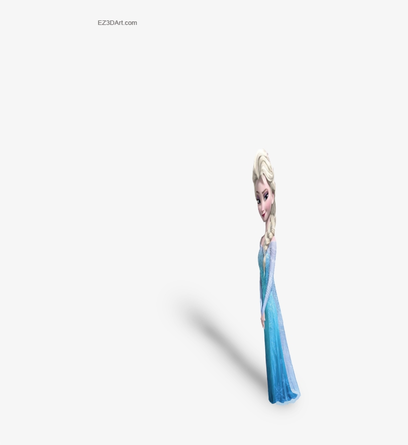 Elsa 3d Full Color Frozen Anamorphic Print Ready Image - Pajamas, transparent png