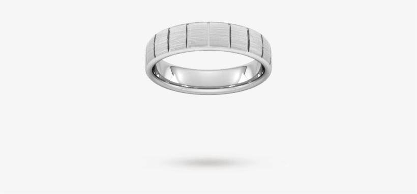 5mm Slight Court Heavy Vertical Lines Wedding Ring - Dyrberg/kern, transparent png