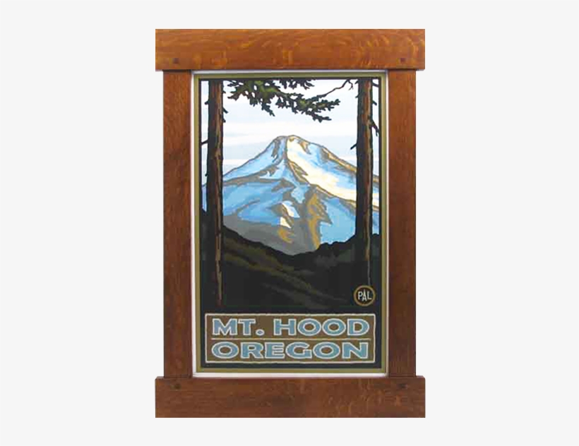 Bungalow Style Frame - Northwest Art Mall 11" X 17" Poster Mount Hood By Paul, transparent png