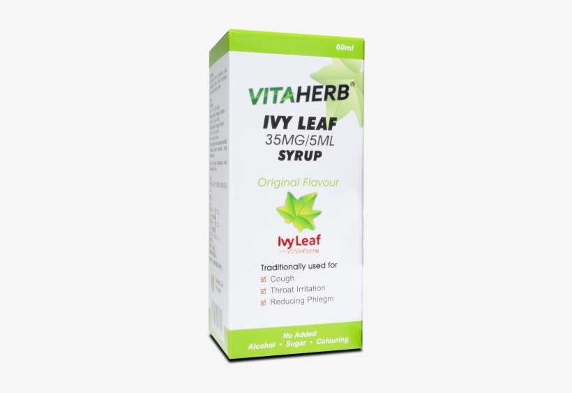 Vitaherb Ivy Leaf 35mg/5ml Syrup - Vitaherb Ivy Leaf Syrup, transparent png