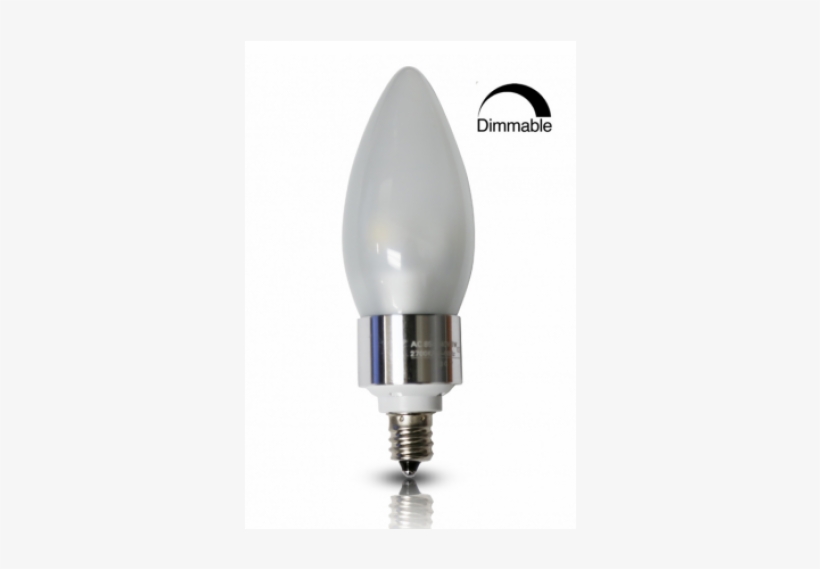3watt Dimmable Led Frosted Candle Light - Torchstar 3watt Dimmable Led Frosted Candle Light -, transparent png
